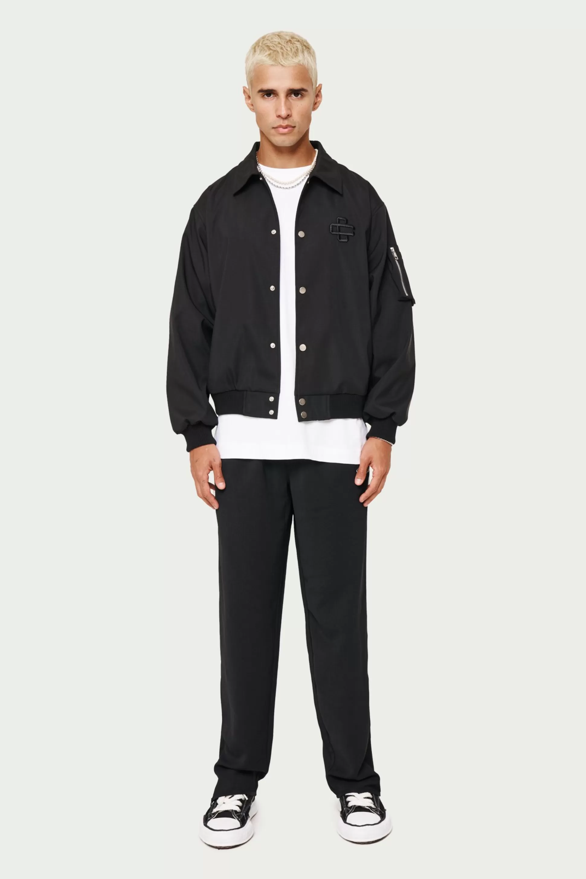 The Couture Club Smart Nylon Bomber Jacket