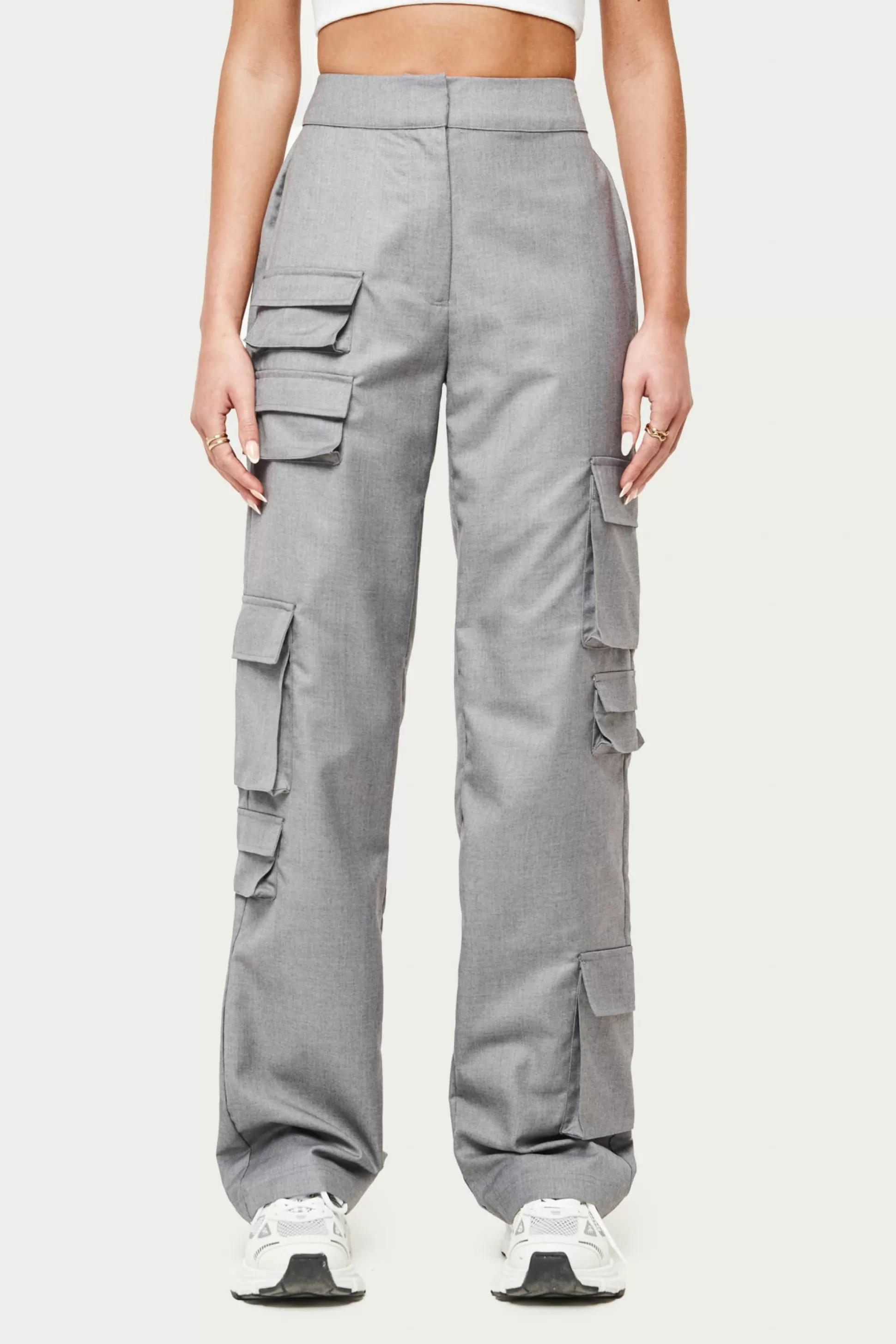 The Couture Club Tailored Multi Pocket Cargo Trouser