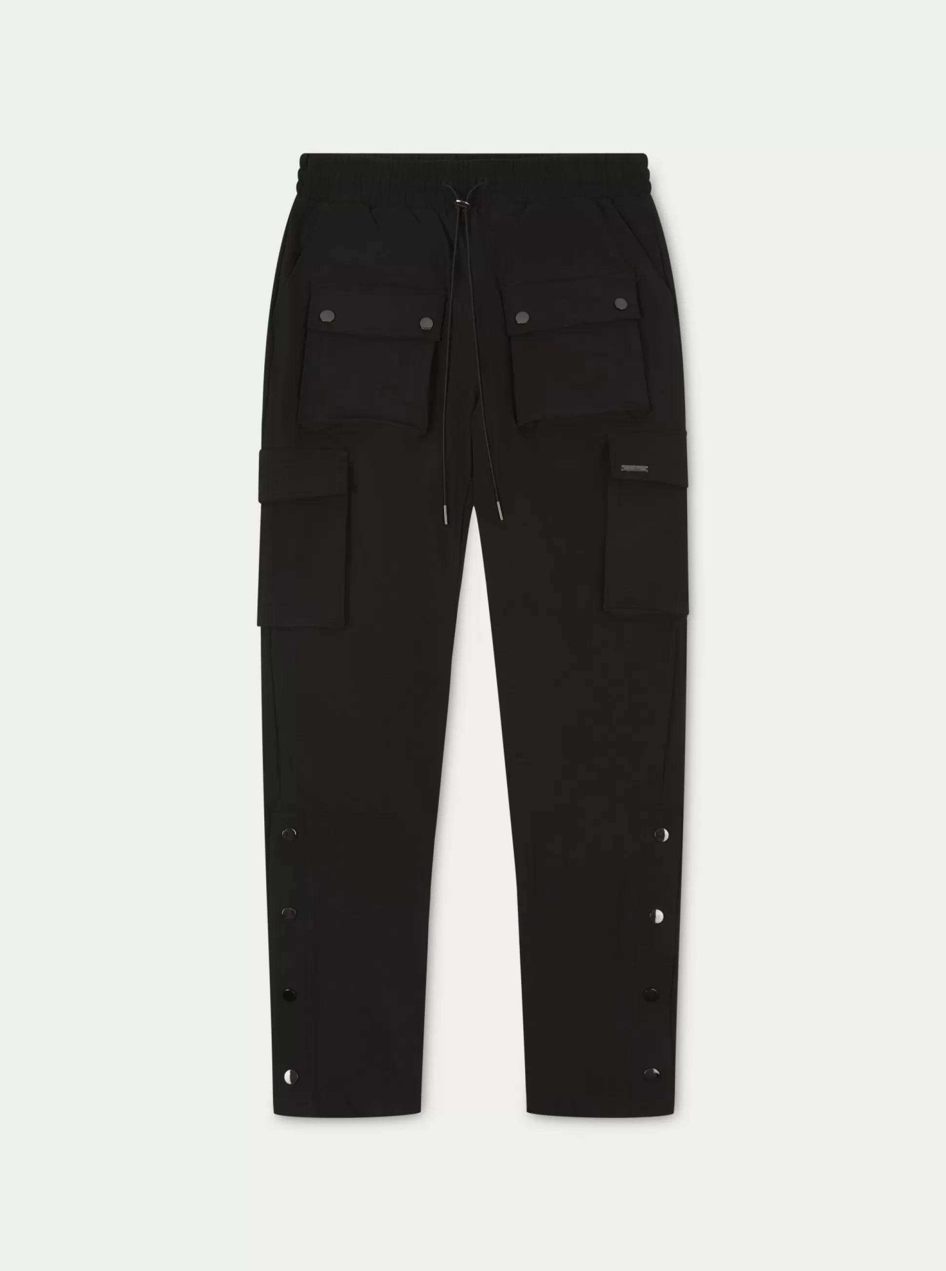 The Couture Club Technical Stretch Popper Detail Cargo Pants