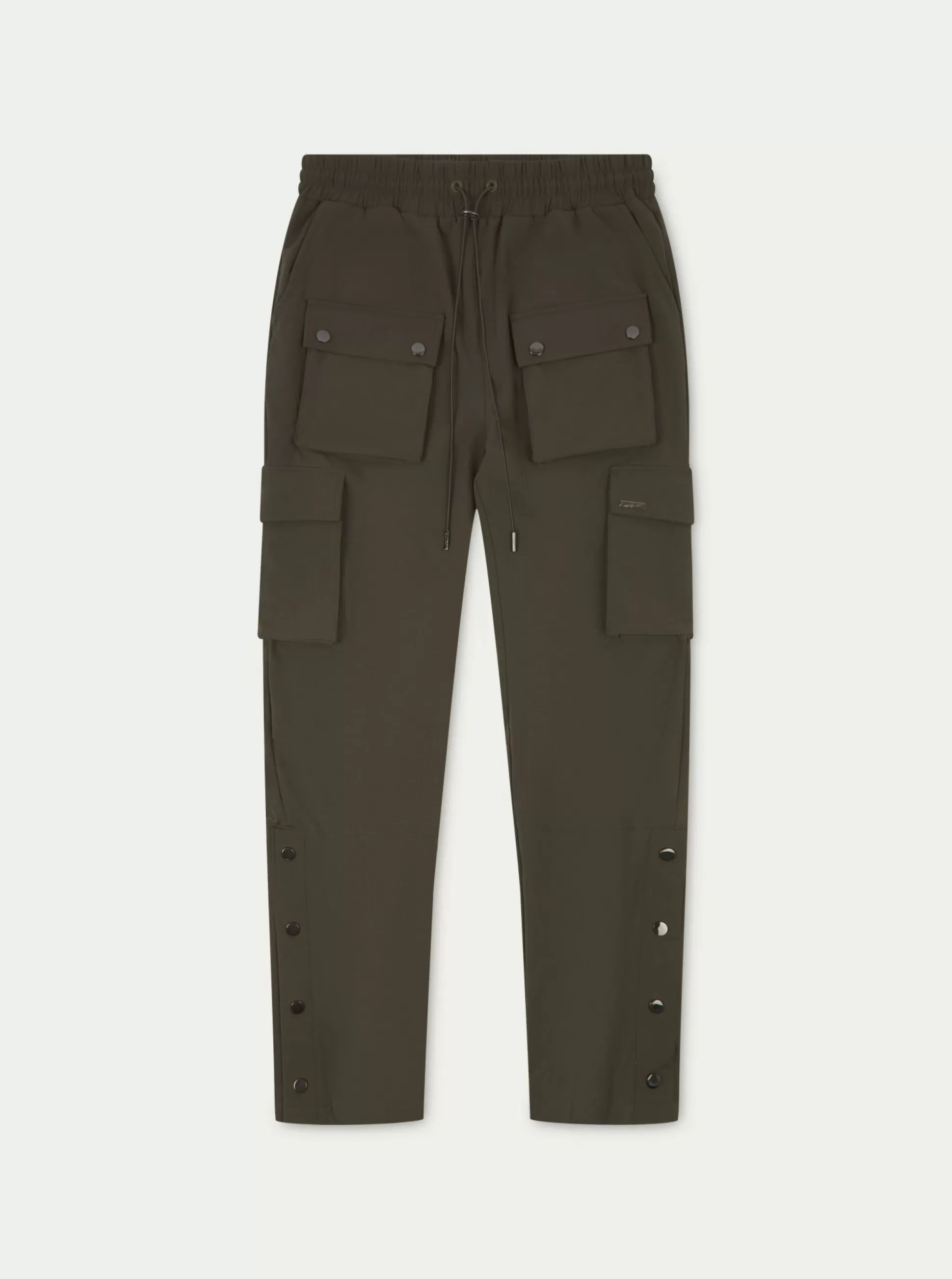 The Couture Club Technical Stretch Popper Detail Cargo Pants