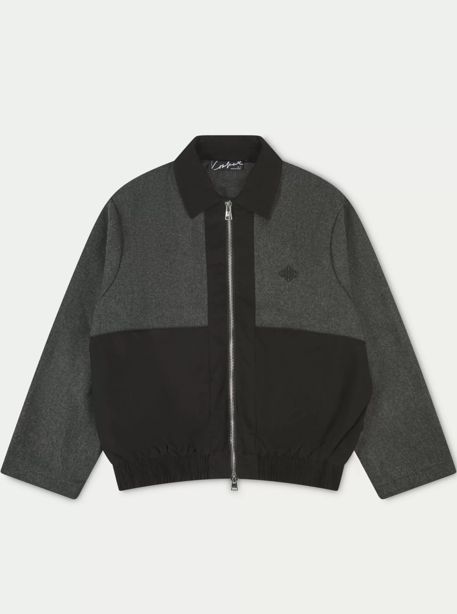 The Couture Club Tweed Panelled Bomber Jacket