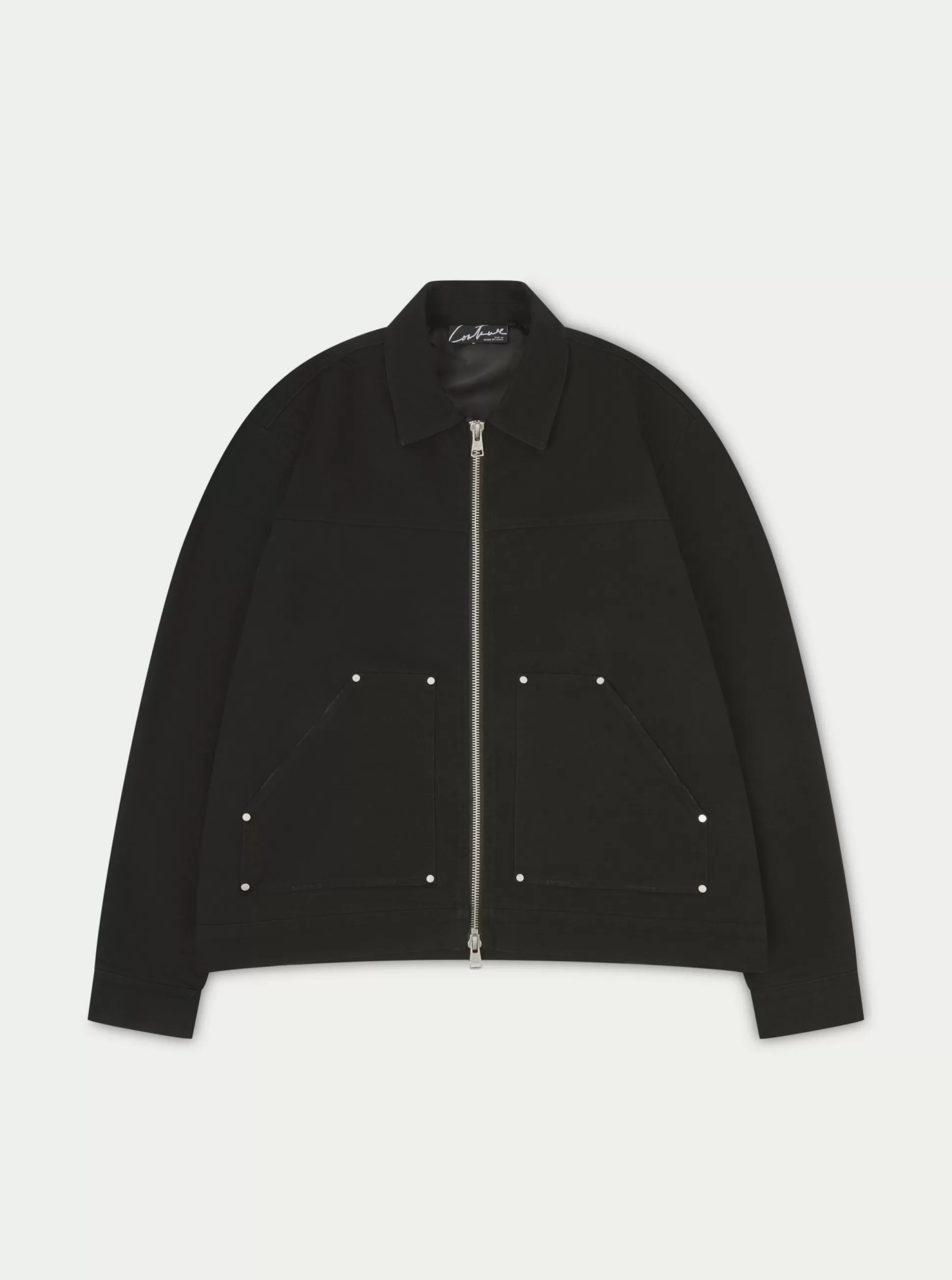 The Couture Club Twill Rivet Detail Carpenter Jacket