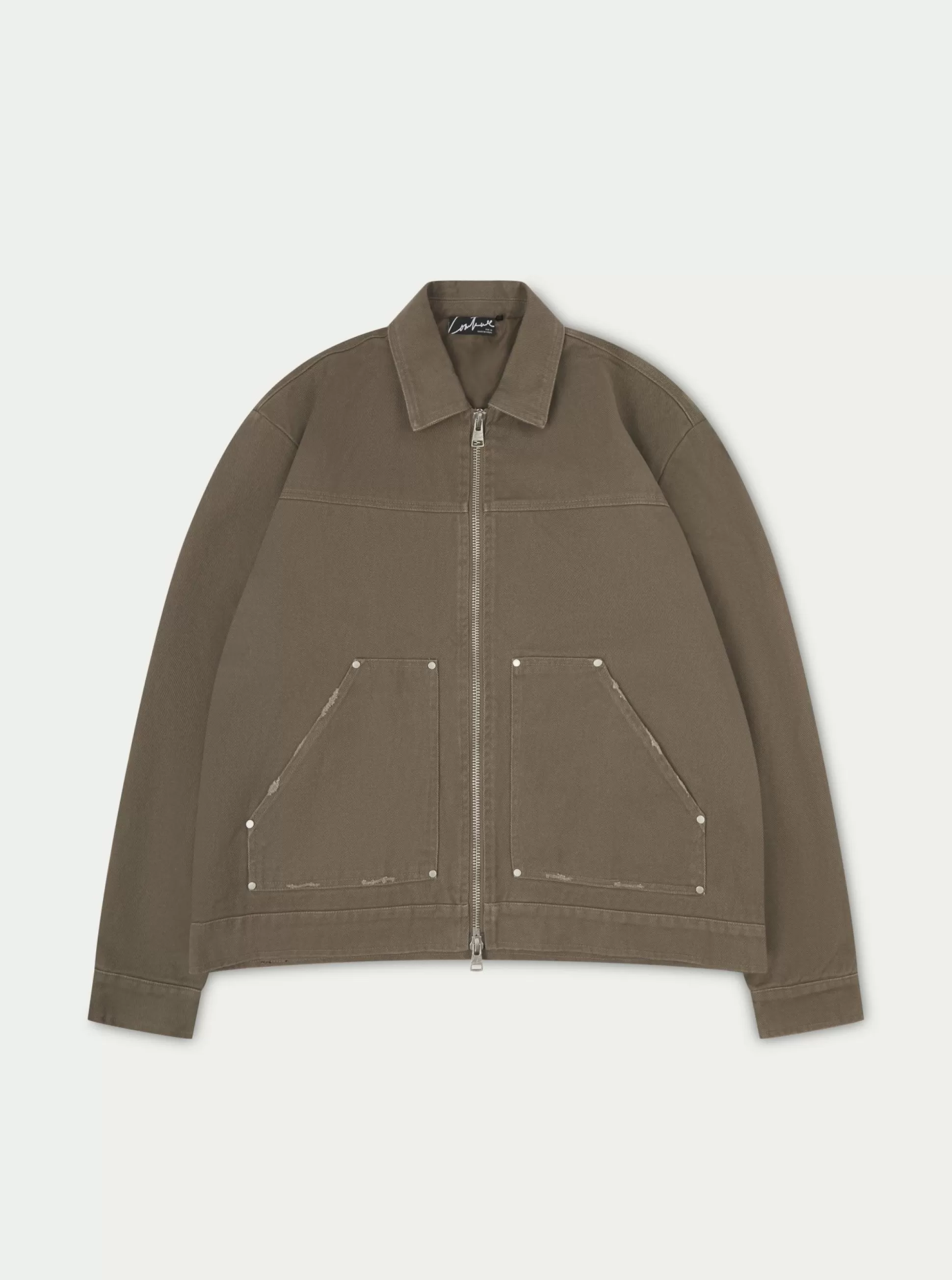 The Couture Club Twill Rivet Detail Carpenter Jacket