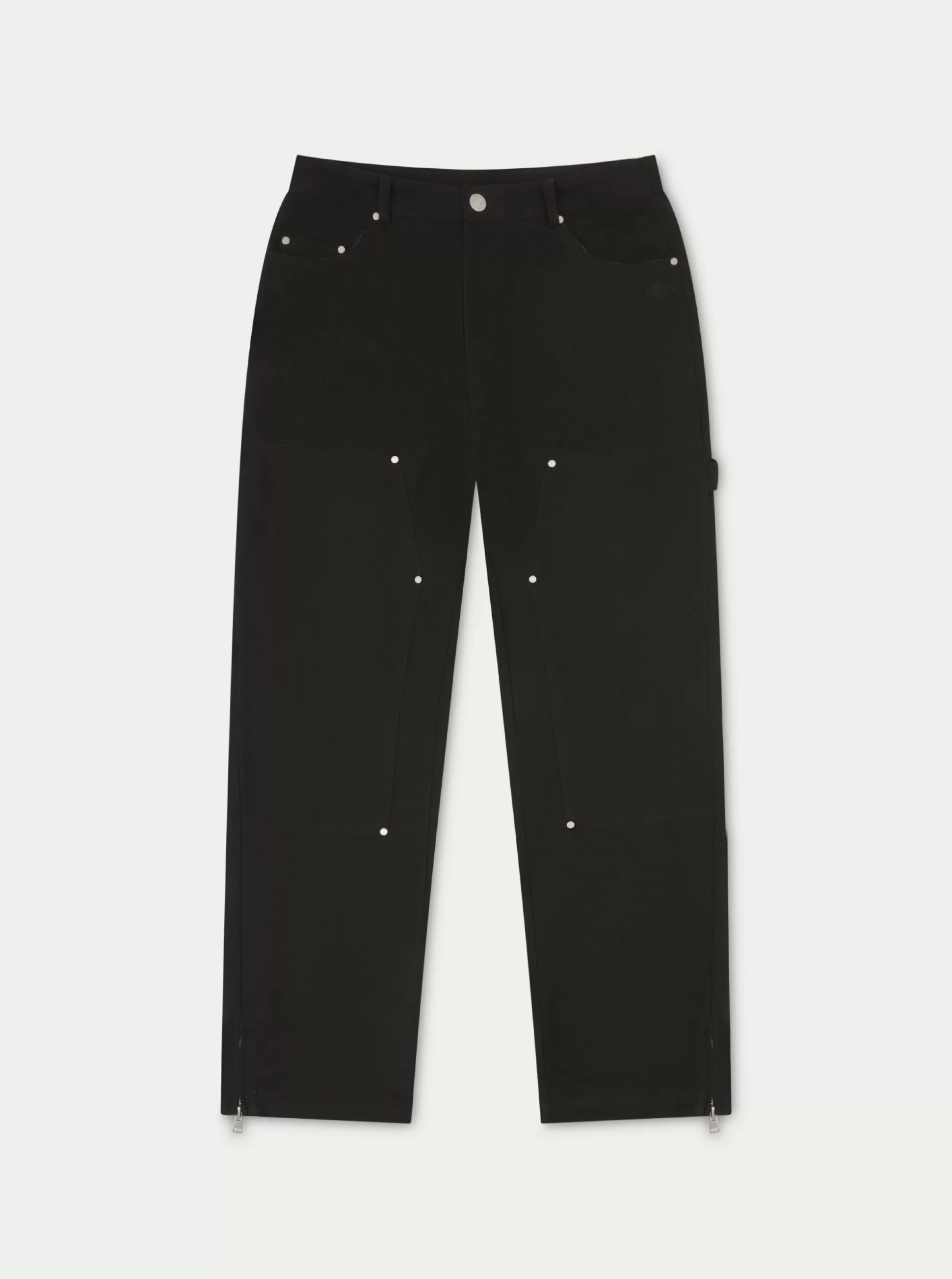 The Couture Club Twill Rivet Detail Carpenter Pant