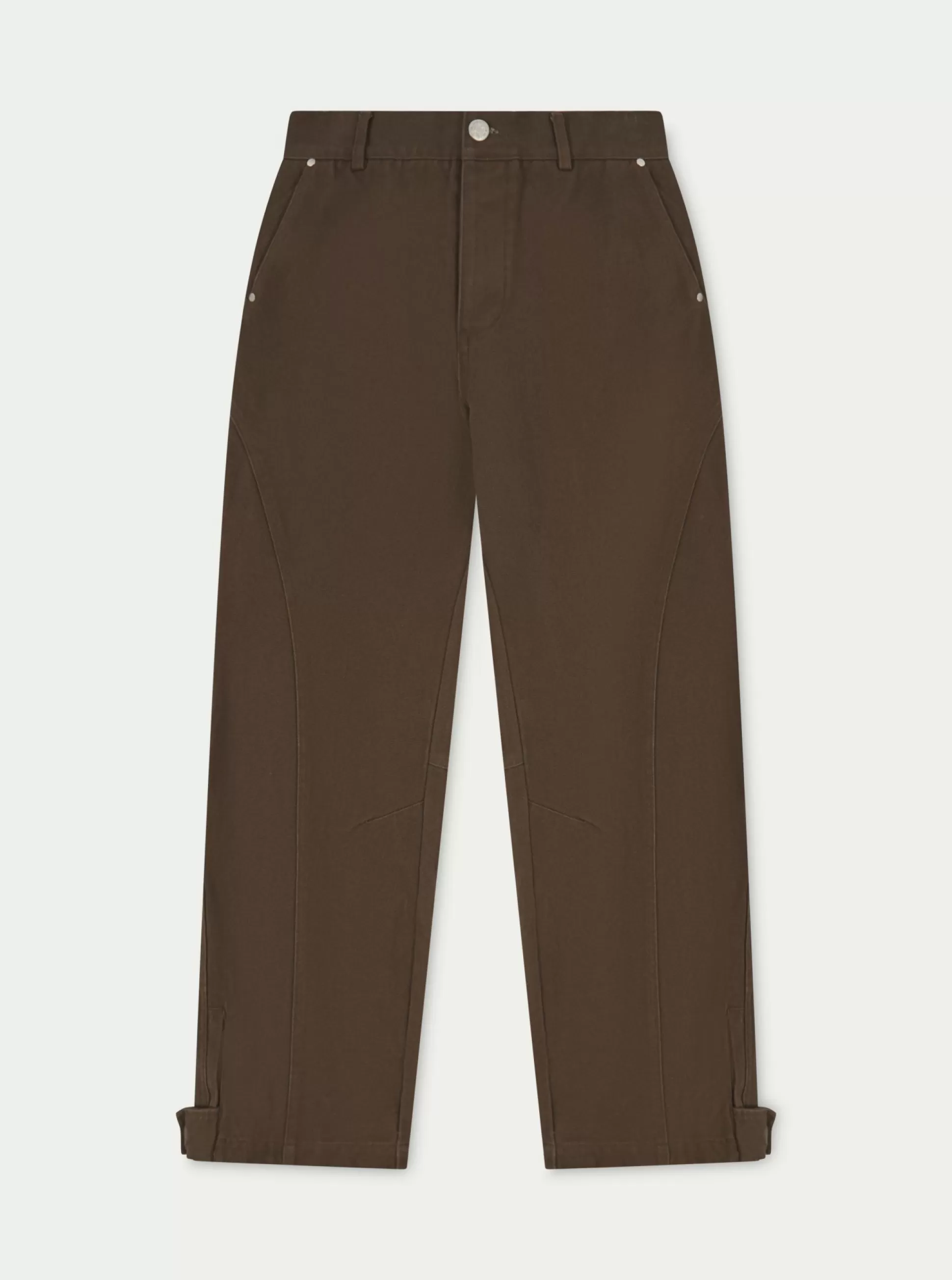 The Couture Club Woven Canvas Distressed Trouser