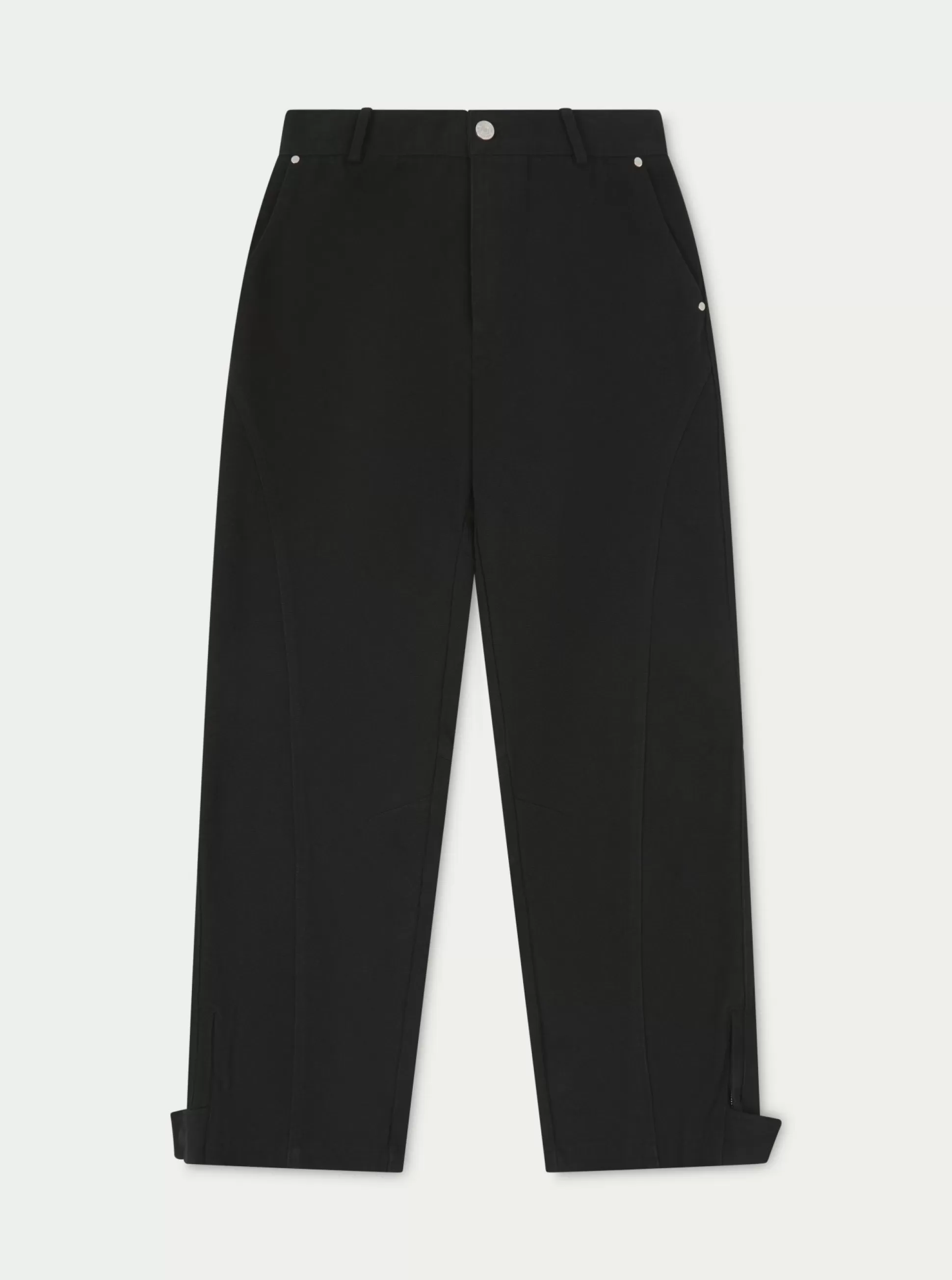 The Couture Club Woven Canvas Distressed Trouser