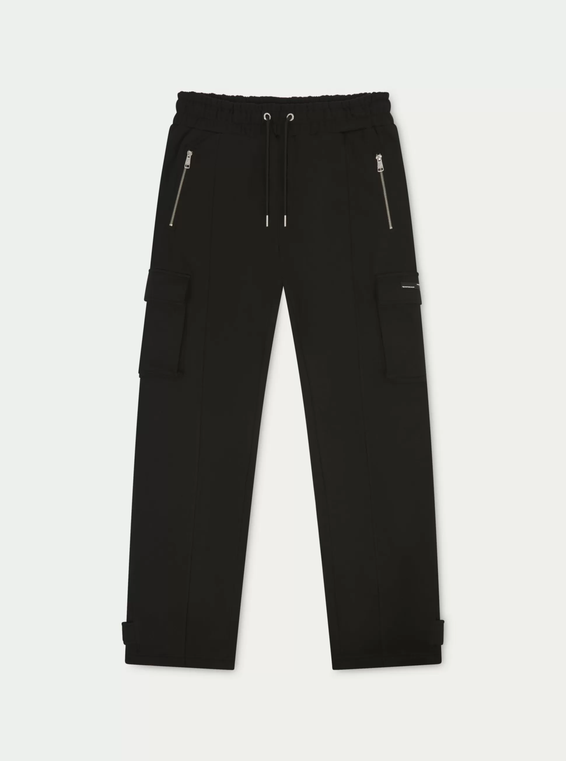 The Couture Club Zip Detail Wide Leg Jersey Cargo Joggers